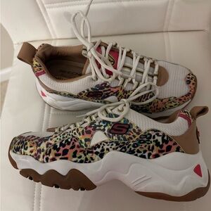 Skechers Women's Multicolor Leopard Sneakers